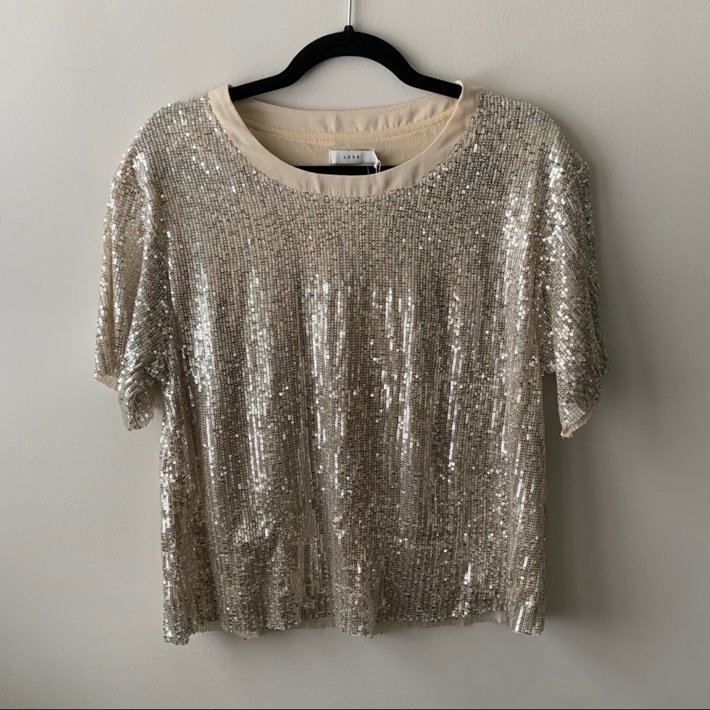 Lush Sequin Top Large